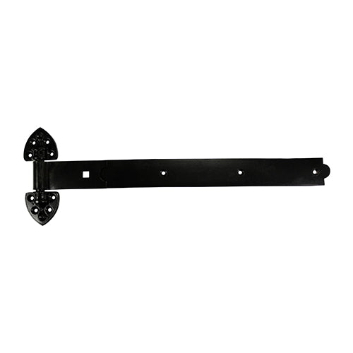 Pair of Heavy Reversible Hinges - Black - 600mm - Plain Bag of 1
