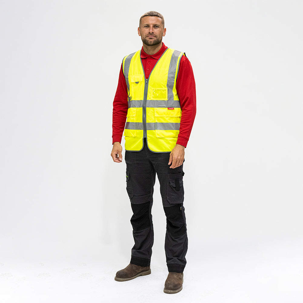 Hi-Visibility Executive Vest - Yellow - Large - Bag of 1