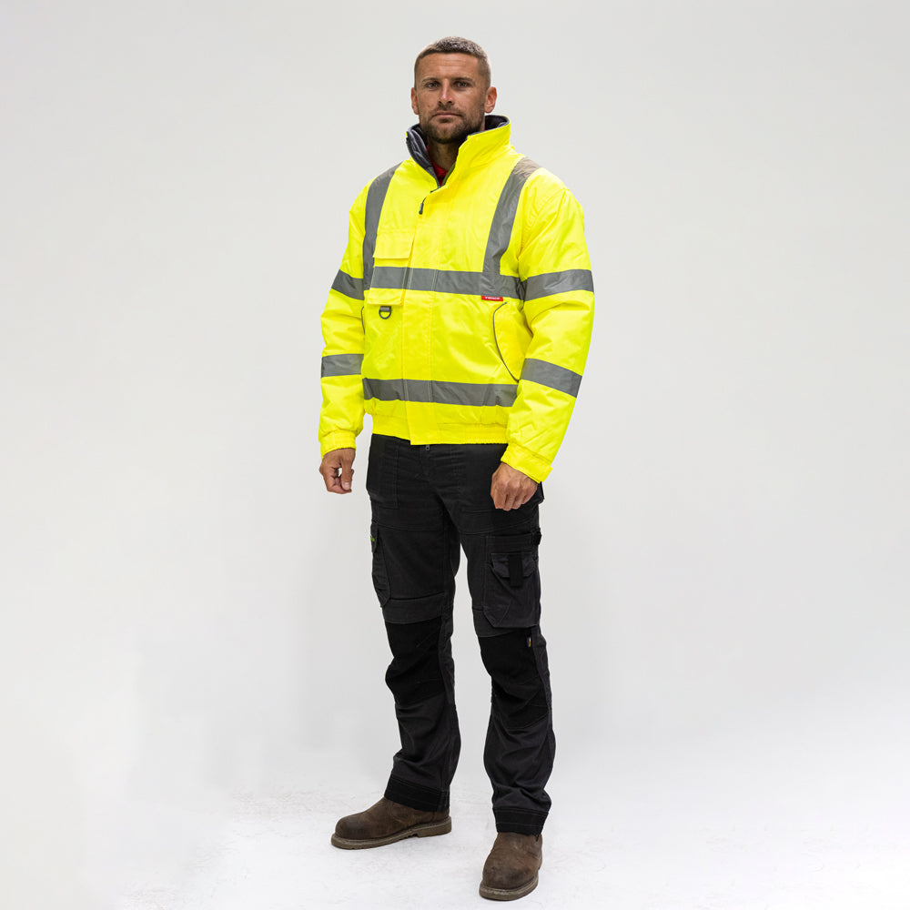 Hi-Visibility Bomber Jacket - Yellow - Small - Bag of 1