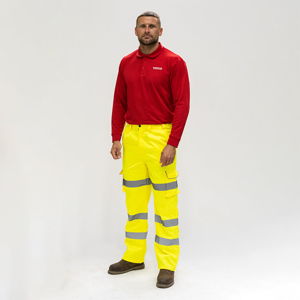Hi-Visibility Executive Trousers - Yellow - X Large - Bag of 1