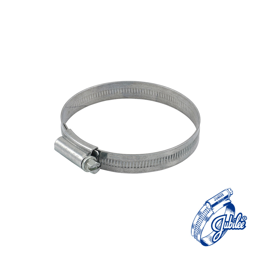 Jubilee Clip Mild Steel - 3XMS - 60 - 80mm - Bag of 10