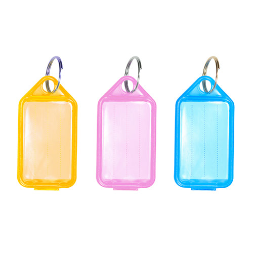 Coloured Key Tags - Mixed Colours - TIMpac of 6
