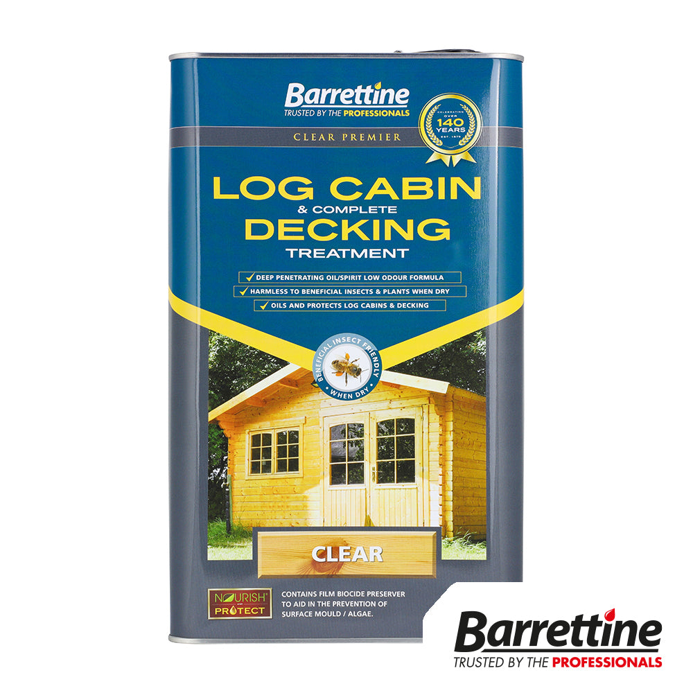 Log Cabin & Decking Treatment - 5L - Tin of 1