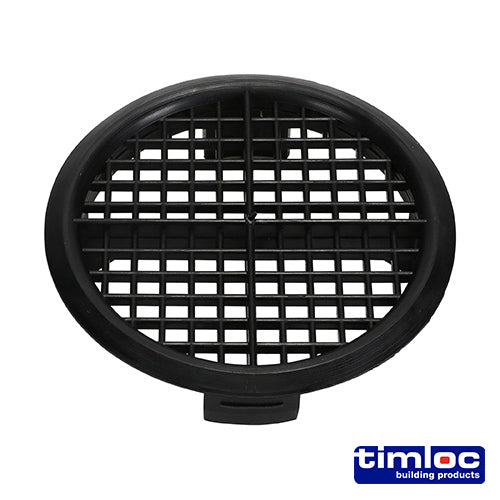 Timloc Push-in Soffit Vent - Black - 1141 - 70mm - Bag of 10
