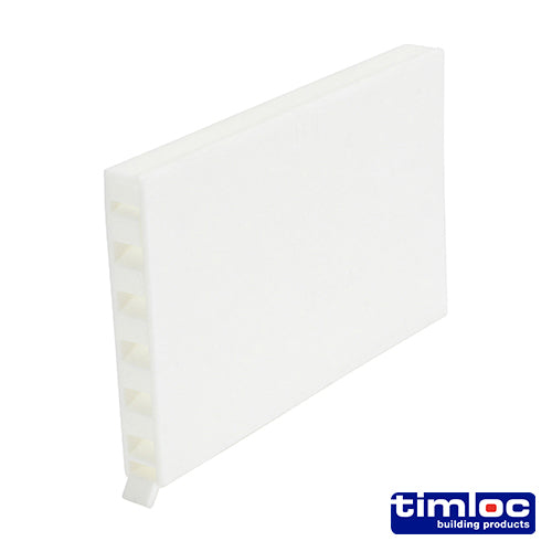 Timloc Cavity Wall Weep Vent - White - 1143WH - 65 x 10 x 100 - Box of 50