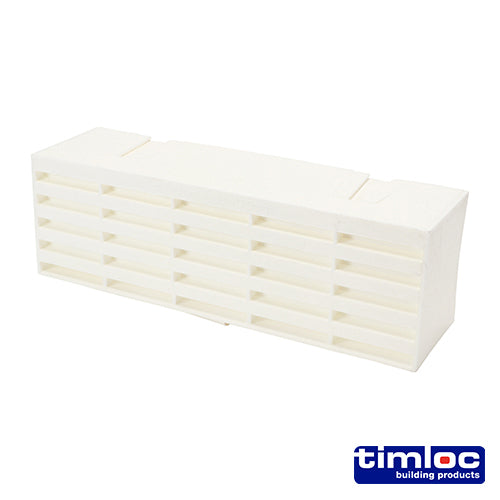 Timloc Airbrick - Plastic - White - 1201ABWH - 215 x 69 x 60 - Box of 20