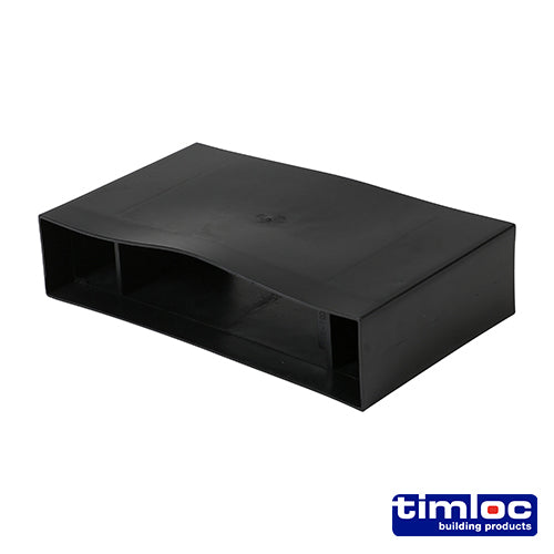 Timloc Underfloor Vent - Horizontal Rear Extension - 1206 - 100mm - Unit of 1