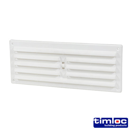 Timloc Internal Plastic Hit and Miss Louvre Grille Vent - White - 1208W - 260 x 104 - Bag of 1