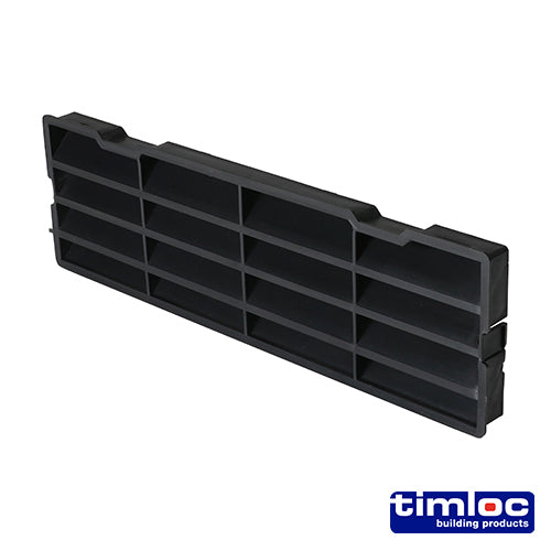 Timloc Through-Wall Cavity Sleeve Baffle - Black - 1238 - 229 x 76 - Bag of 1
