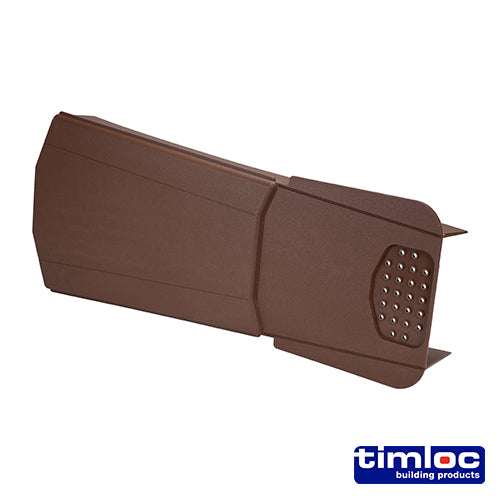 Timloc Ambi-Verge Universal Dry Fix Verge System - Brown - 99142 - 420 x 140/170 - Box of 20