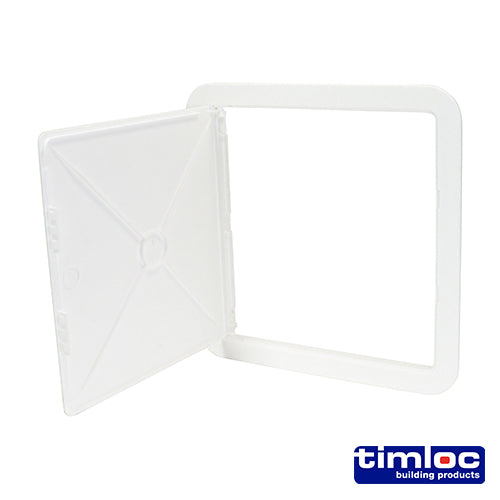 Timloc Access Panel - Plastic - Hinged - White - AP300 - 305 x 305 - Bag of 1