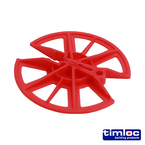 Insulation Retaining Discs - Red - 80mm Dia - Bag of 250