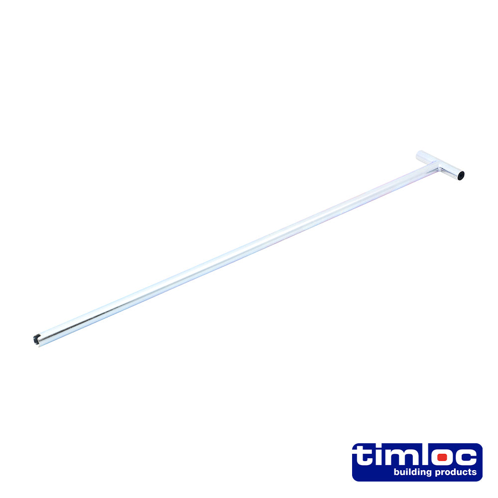 Timloc Slotted Loft Door Operating Metal Pole - 600mm - Bag of 1