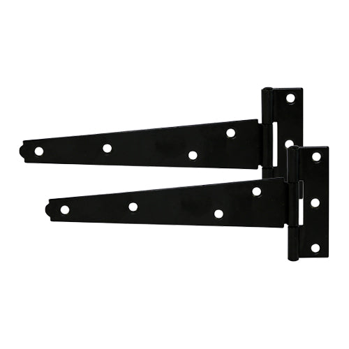 Pair of Light Tee Hinges - Black - 4" - TIMpac of 1