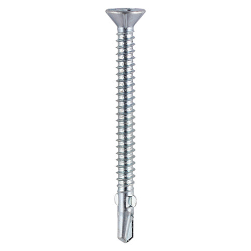 Metal Construction Timber to Light Section Screws - Countersunk - Wing-Tip - Self-Drilling - Zinc - 4.8 x 38 - TIMbag of 260