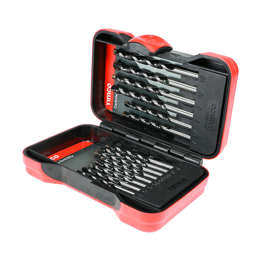 Masonry Drill Bit Set - Case of 15