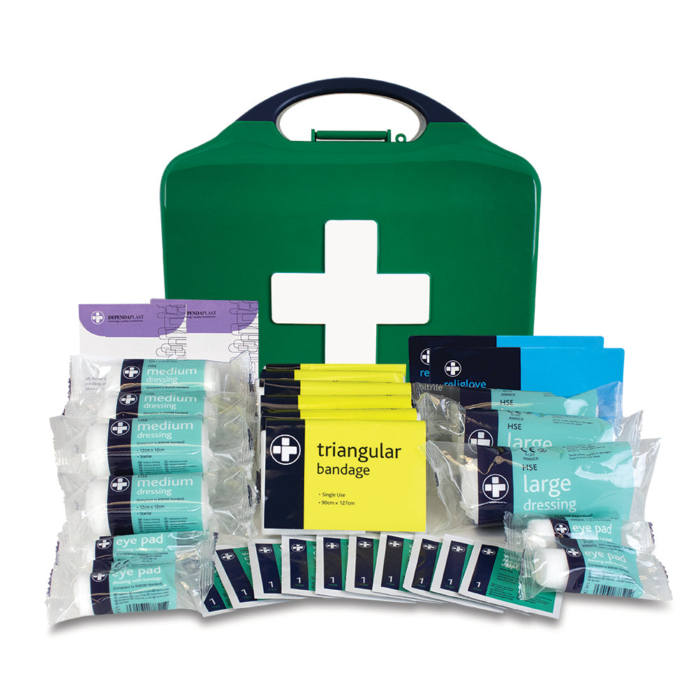 Workplace First Aid Kit – HSE Compliant - Medium - Case of 1