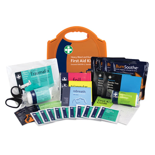First Aid Kit - Heavy Bleed & Burns - Small - Case of 1