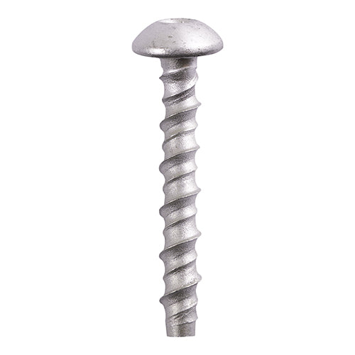 Multi-Fix Masonry Bolts - Pan - Exterior - Silver - 10.0 x 60/M12 - Box of 50