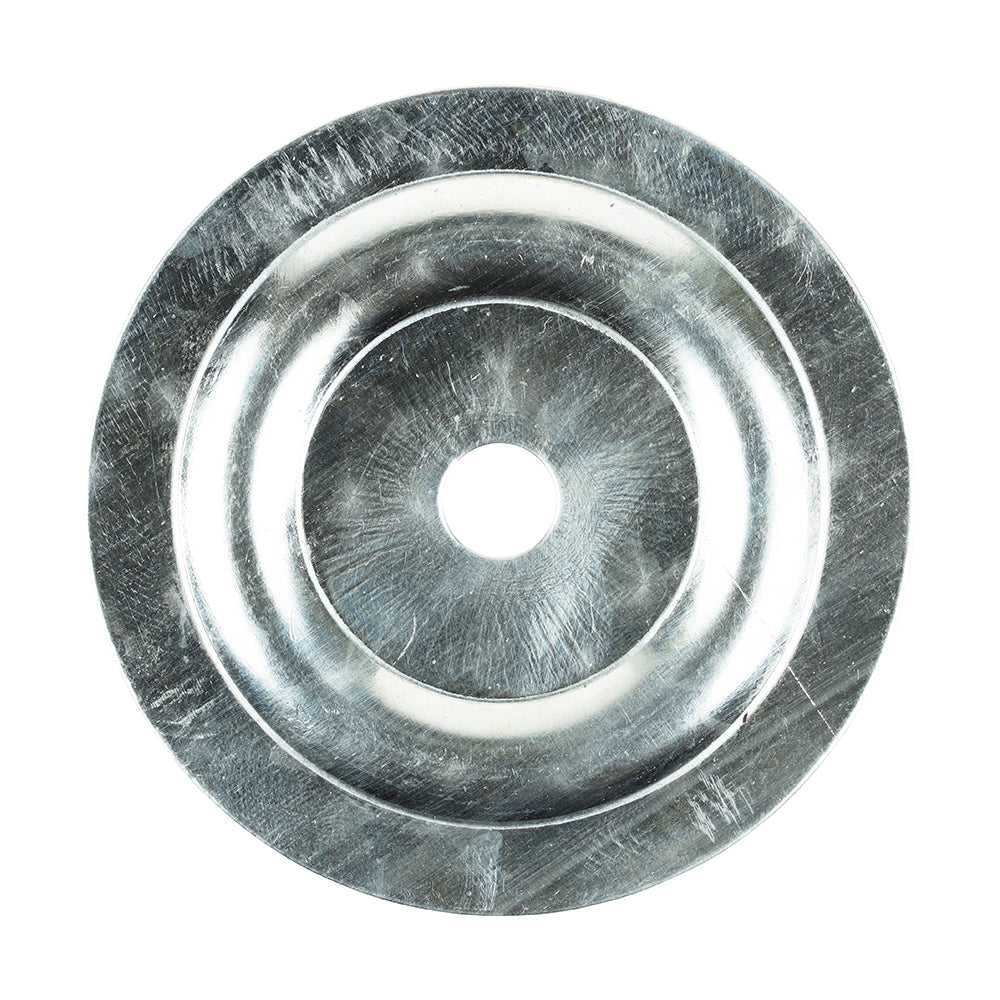 Large Metal Insulation Discs - Galvanised - 70mm - Box of 100