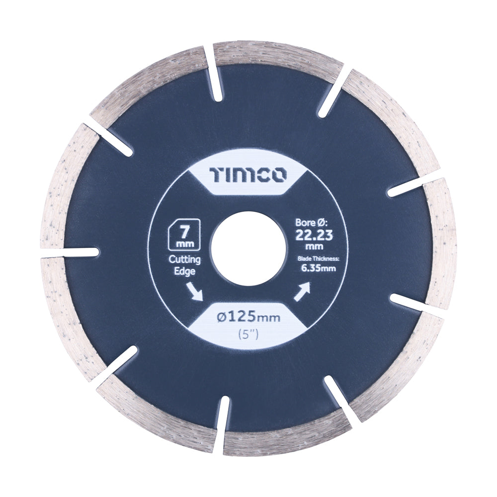 Mortar Raking Diamond Blade - Segmented - 125 x 22.2 - Box of 1