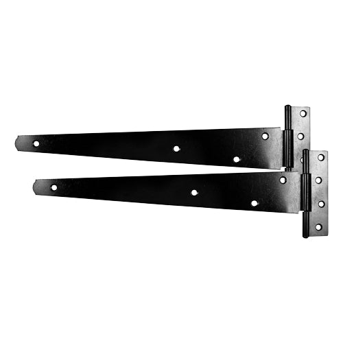Pair of Medium Tee Hinges - Black - 16" - TIMbag of 1