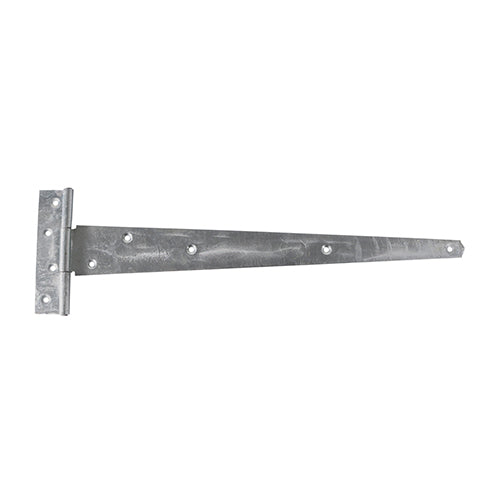 Pair of Medium Tee Hinges - Hot Dipped Galvanised - 18" - Plain Bag of 1