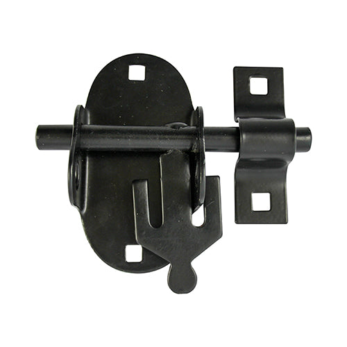 Oval Padbolt - Black - 4" - TIMbag of 1