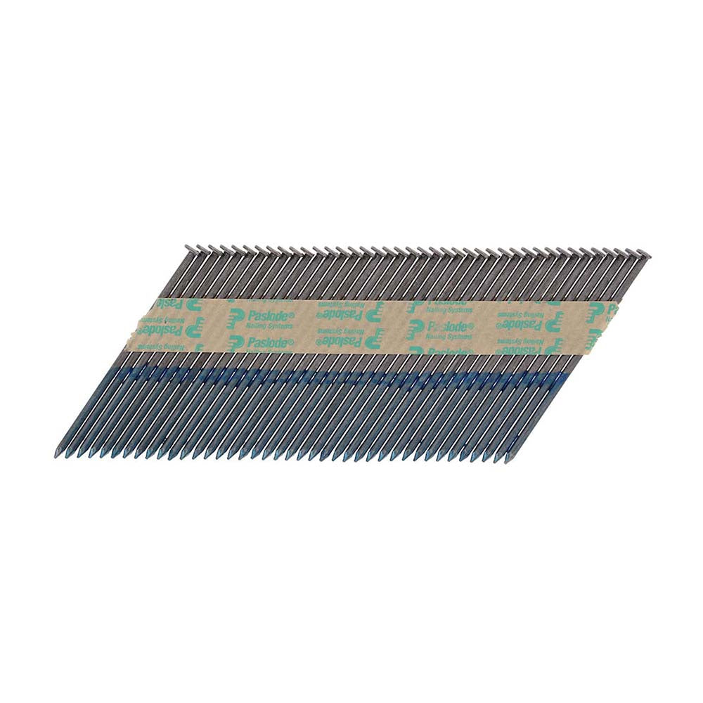 Paslode IM350 Nails & Fuel Cells Trade Pack - Plain Shank - Bright - 141233 - 3.1 x 90/2CFC - Box of 2200