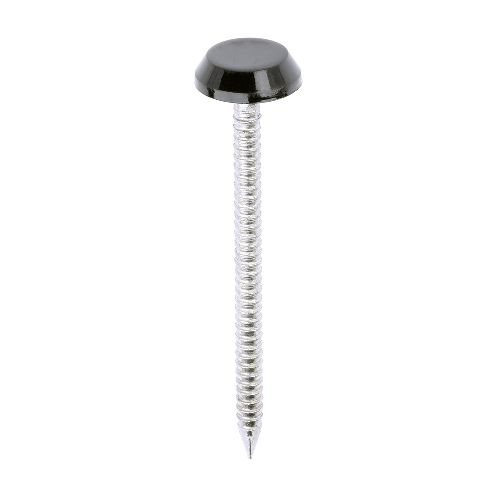 Polymer Headed Nails - A4 Stainless Steel - Black - 50mm - Box of 100