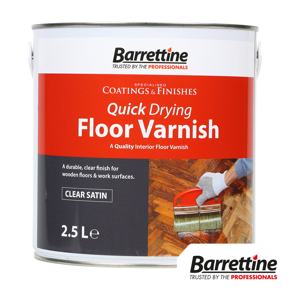 Quick Drying Floor Varnish - 2.5L - Tin of 1