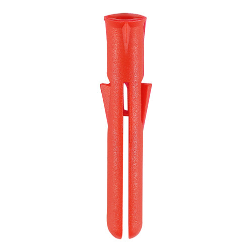 Premium Plastic Plugs - Red - 34mm - Bag of 1000