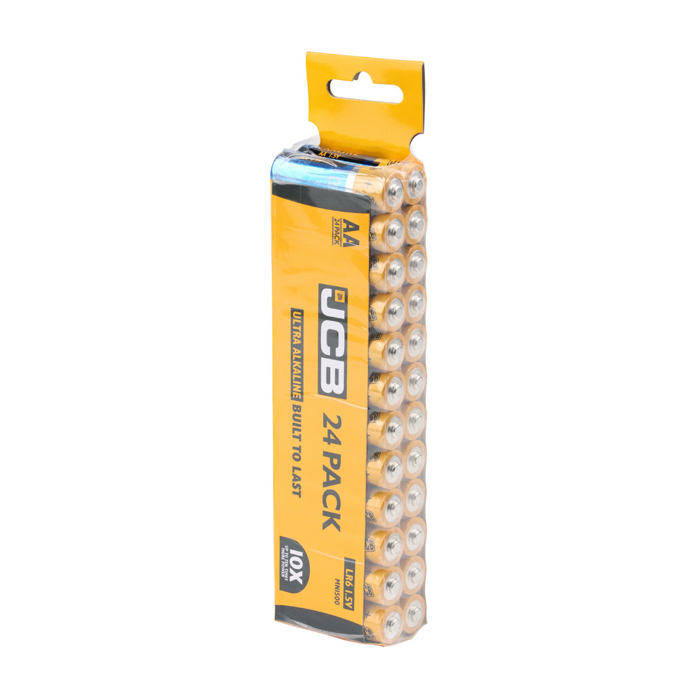 JCB Ultra Alkaline Batteries Trade Pack - AA - Pack of 24