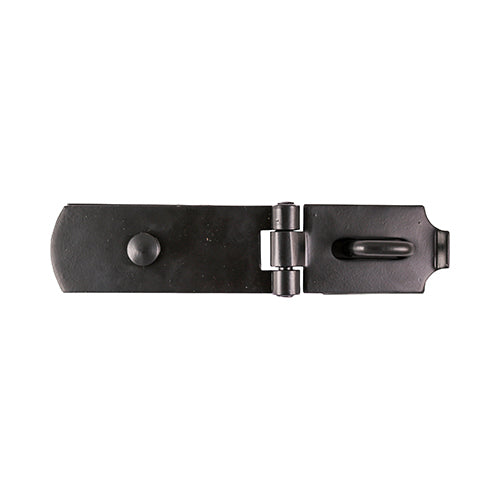 Swivel Pattern Hasp & Staple - Heavy Duty - Black - 8" - TIMbag of 1