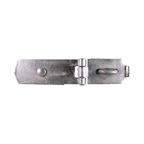 Swivel Pattern Hasp & Staple - Heavy Duty - Hot Dipped Galvanised - 8" - TIMbag of 1
