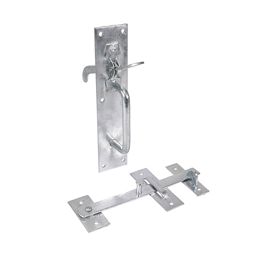 Suffolk Latch - Medium Duty - Hot Dipped Galvanised - 205 x 45mm - Plain Bag of 1