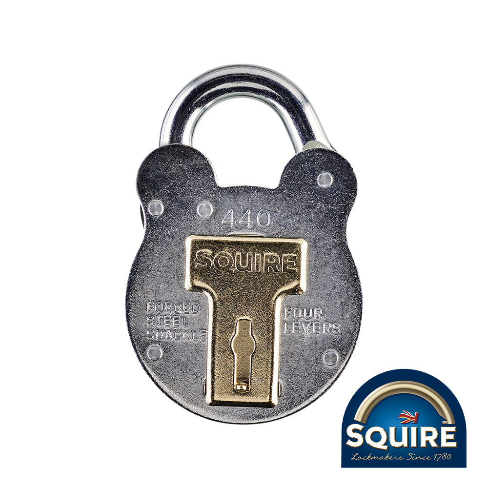 Old English 4 Lever Padlock - 440 - 40mm - Blister Pack of 1