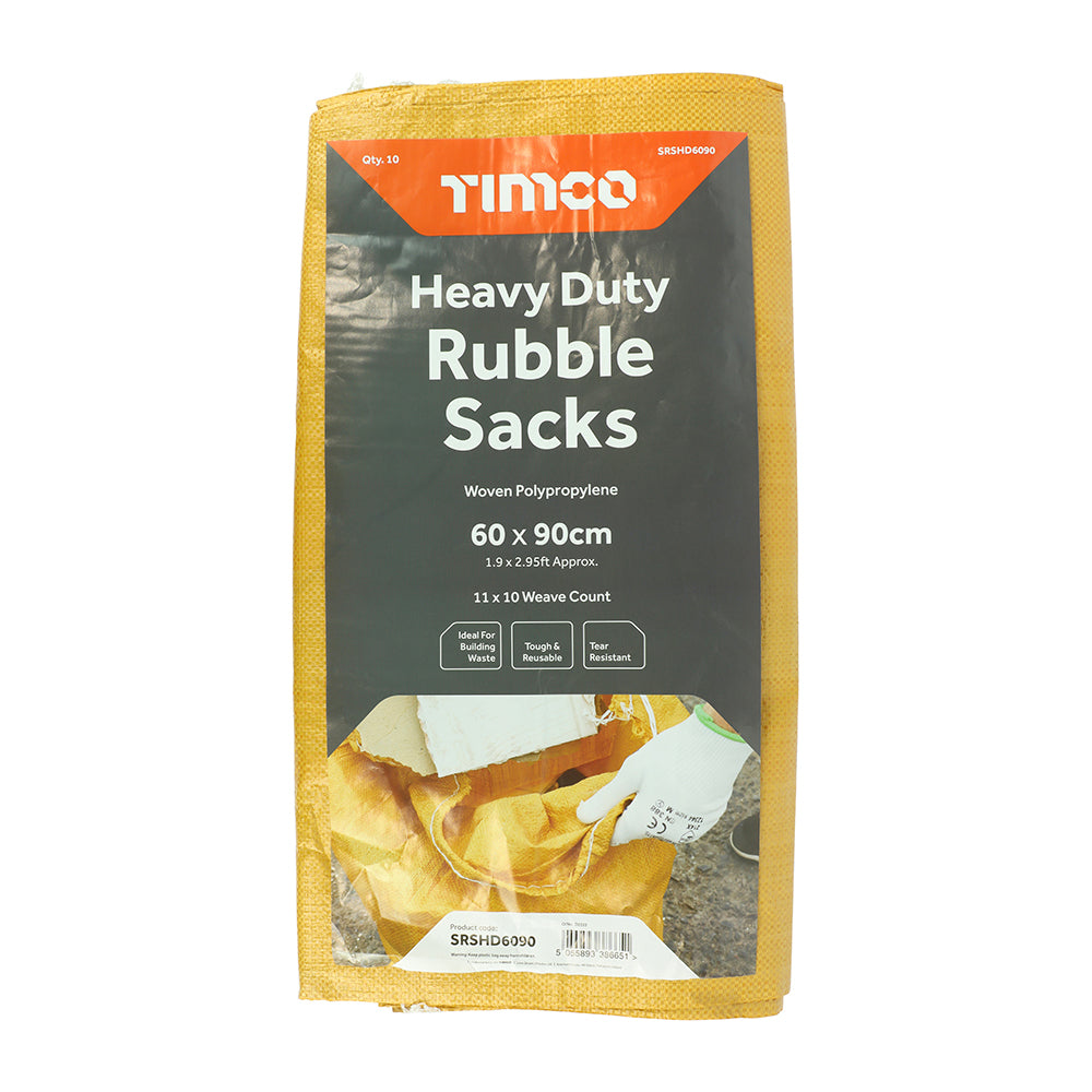 Rubble Sacks - Heavy Duty - 60 x 90cm - Bag of 10