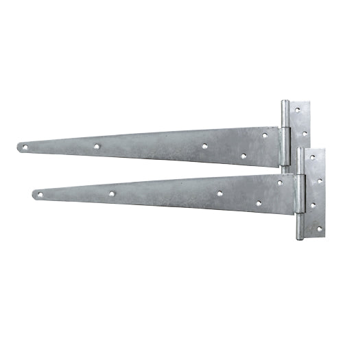 Pair of Strong Tee Hinges - Hot Dipped Galvanised - 10" - Plain Bag of 1