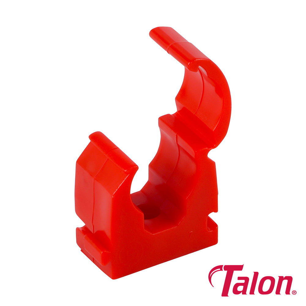 Single Hinged ID Clip - Red - TS15RED - 15mm - Bag of 100