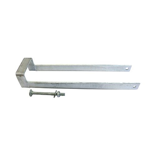 Throw-Over Gate Loop - Hot Dipped Galvanised - 350mm - Plain Bag of 1