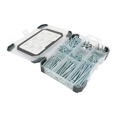 Mixed Tray - Nails - Galvanised - Bright - Tray of 300