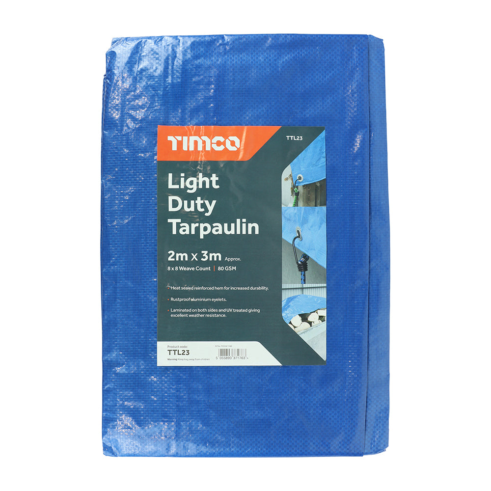 Tarpaulin - Light Duty - 2 x 3m - Bag of 1