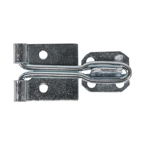 Wire Pattern Hasp & Staple - Zinc - 4" - Plain Bag of 1