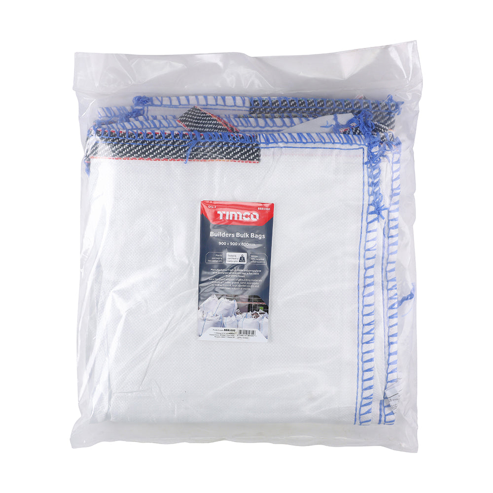Builders Bulk Bags - 900 x 900 x 800mm - Bag of 2