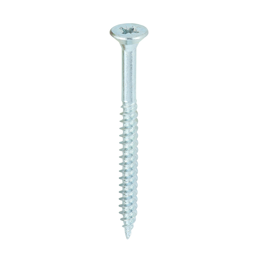 Twin-Threaded Woodscrews - PZ - Double Countersunk - Zinc - 8 x 2 - Box of 200