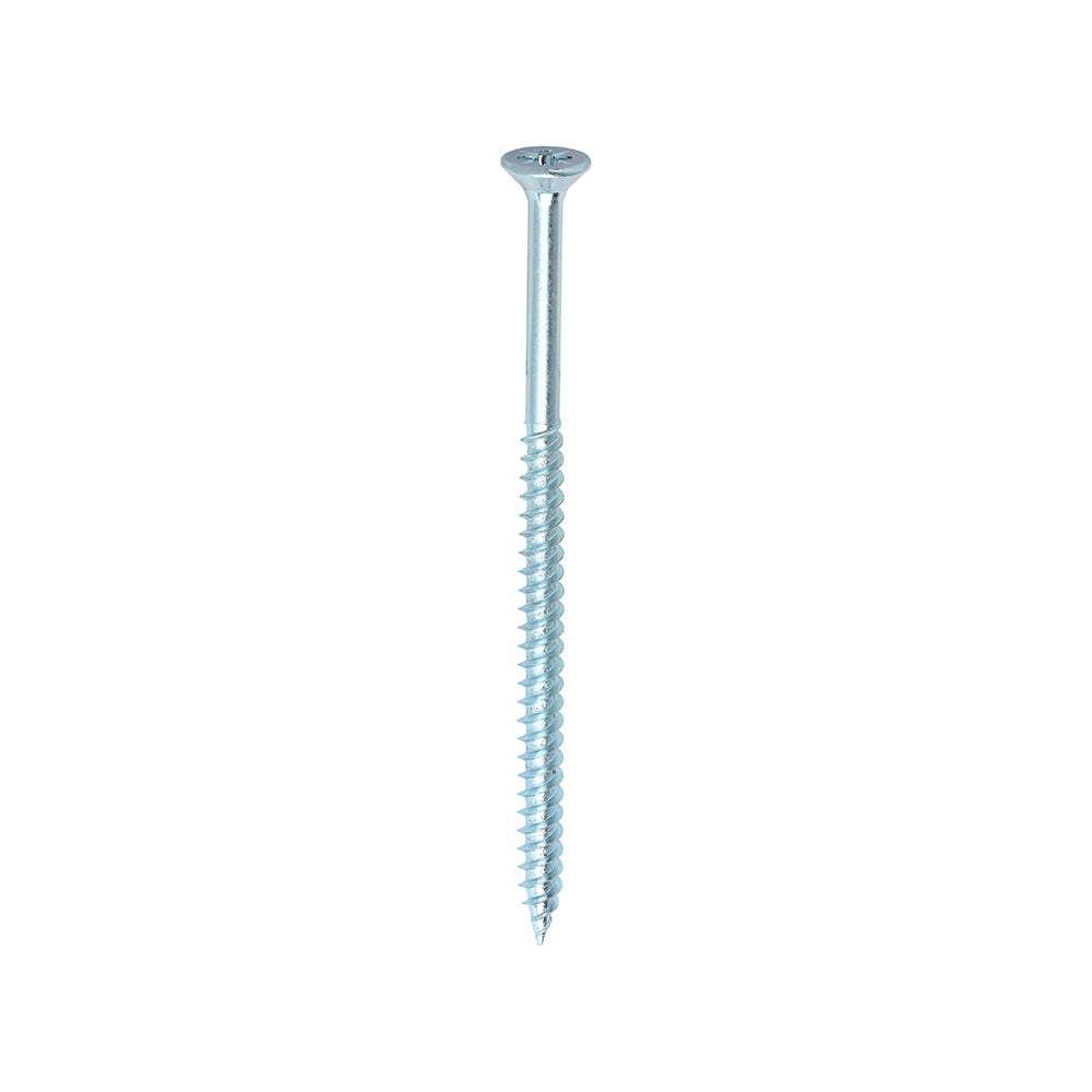 Twin-Threaded Woodscrews - PZ - Double Countersunk - Zinc - 8 x 3 - Box of 200