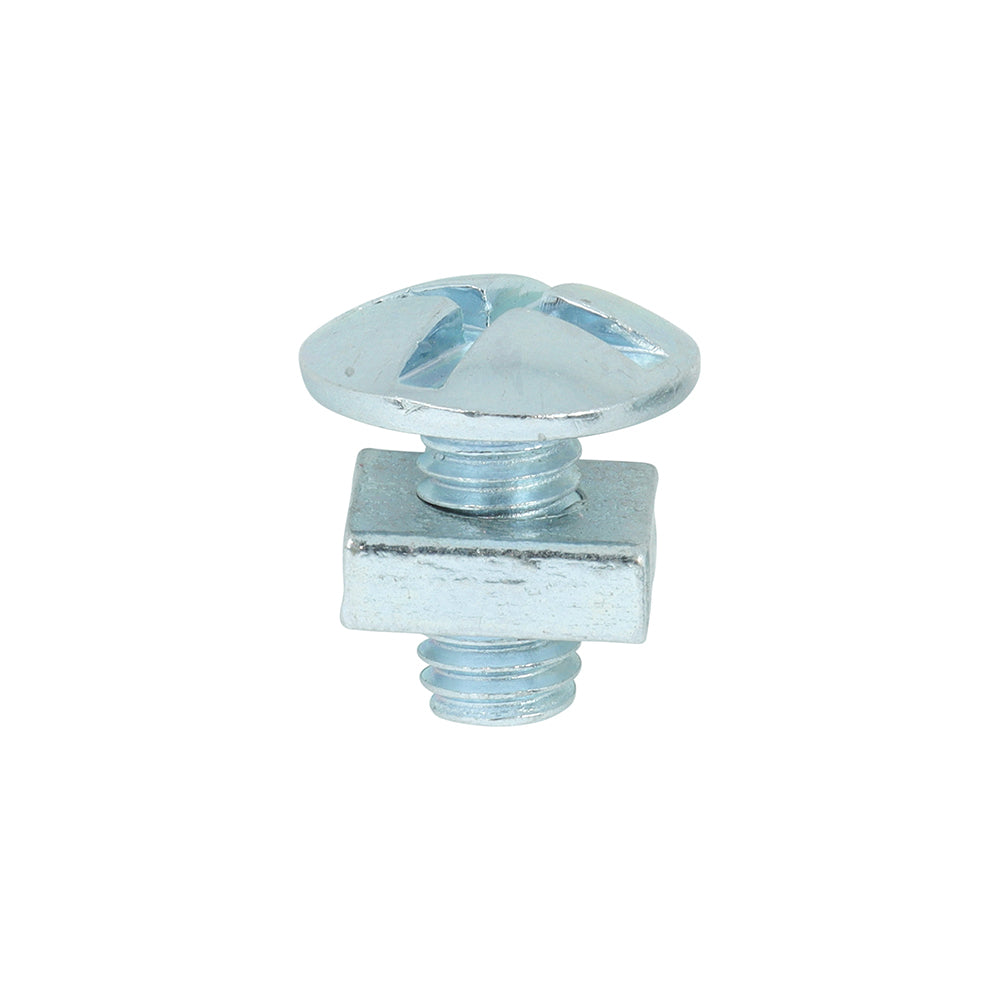 Roofing Bolts with Square Nuts - Zinc - M6 x 12 - Box of 200