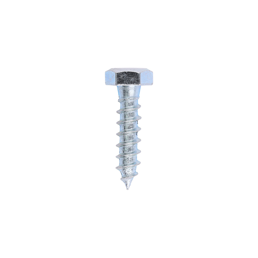 Coach Screws - Hex - Zinc - 6.0 x 25 - Box of 250