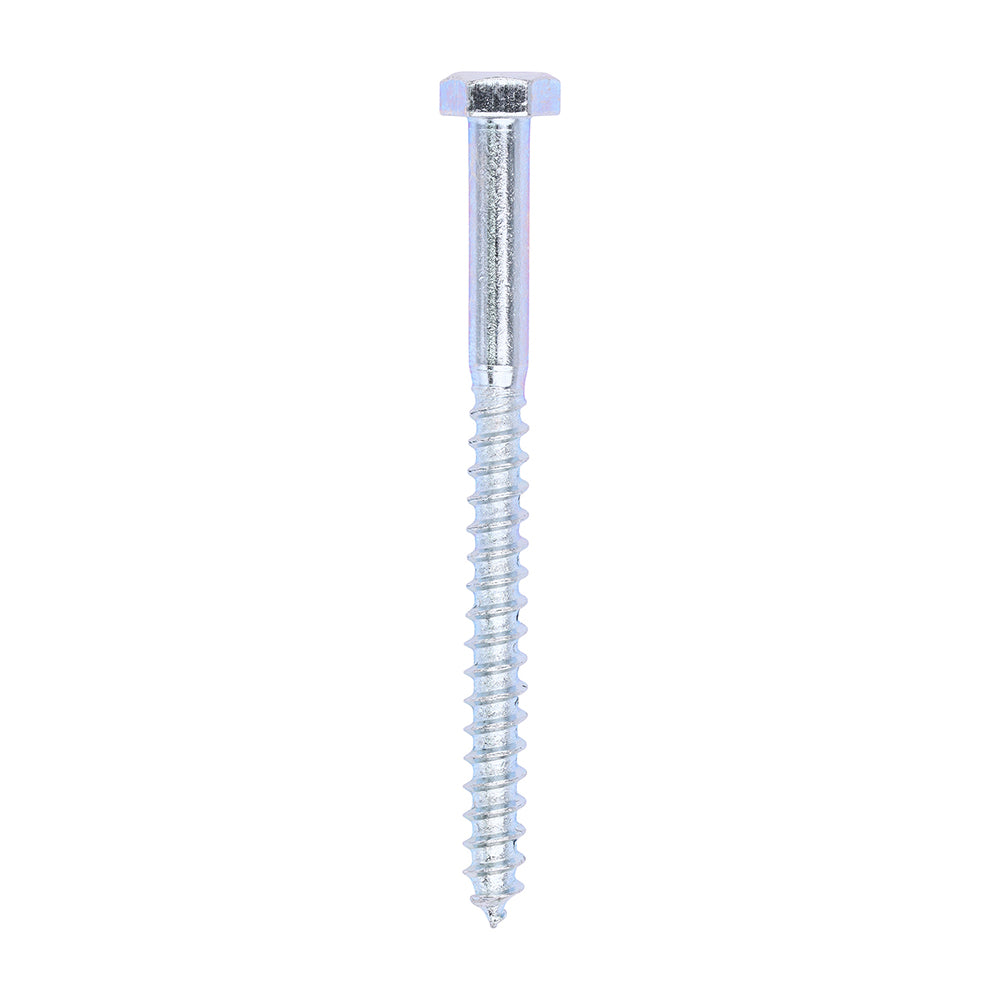 Coach Screws - Hex - Zinc - 6.0 x 75 - Box of 100